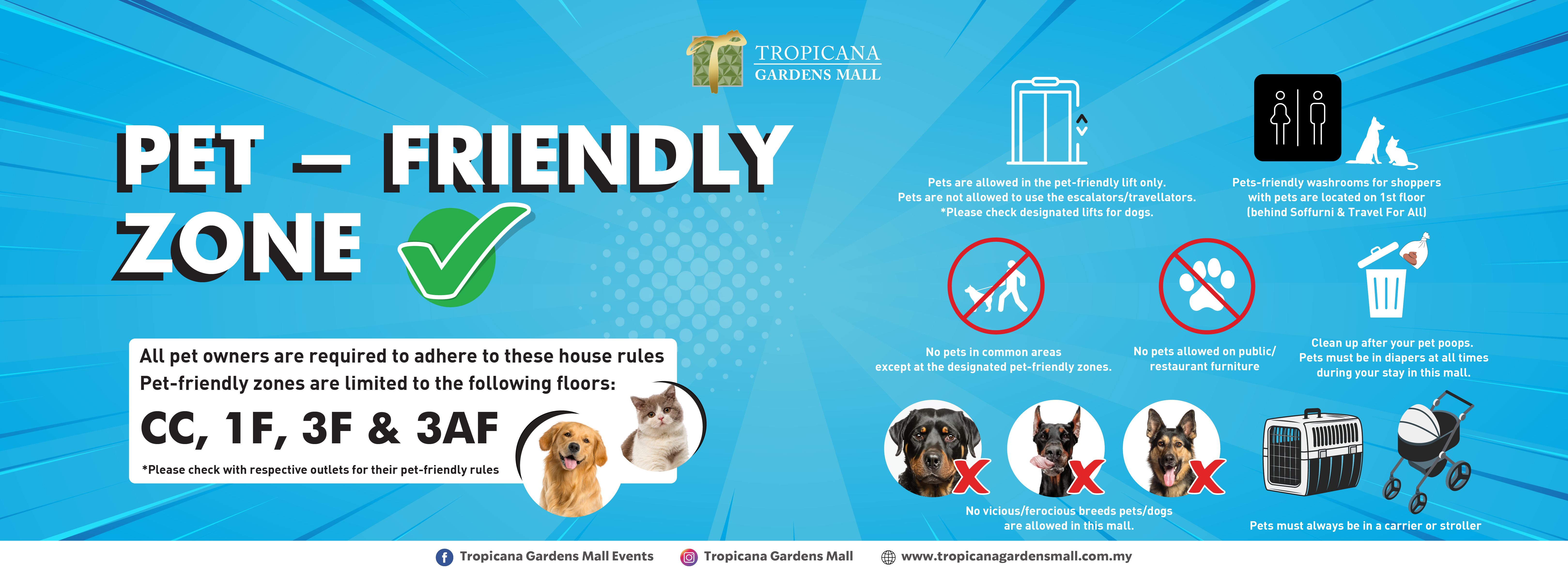 Tropicana Gardens Mall Pet - Friendly Zone at Tropicana Gardens Mall