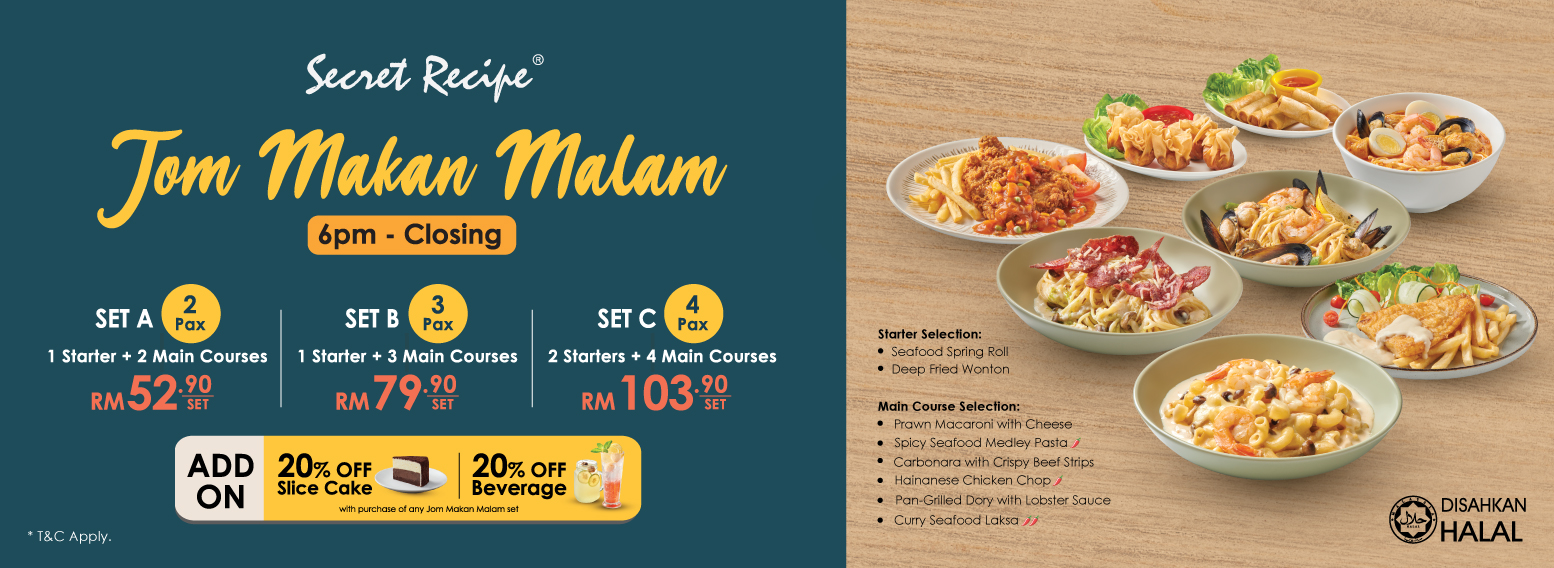 Tropicana Gardens Mall Secret Recipe Dinner Set